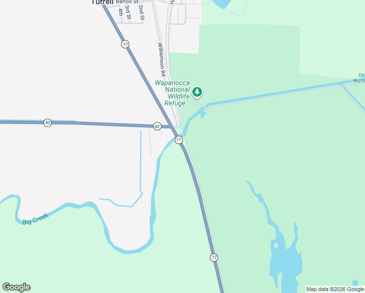 map of restaurants, bars, coffee shops, grocery stores, and more near 15520 Arkansas 77 in Turrell