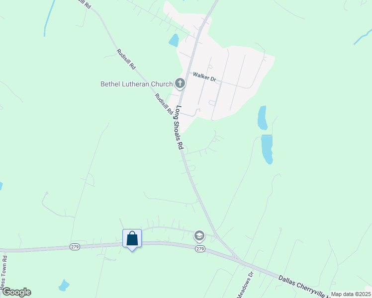 map of restaurants, bars, coffee shops, grocery stores, and more near 404 Long Shoals Road in Bessemer City