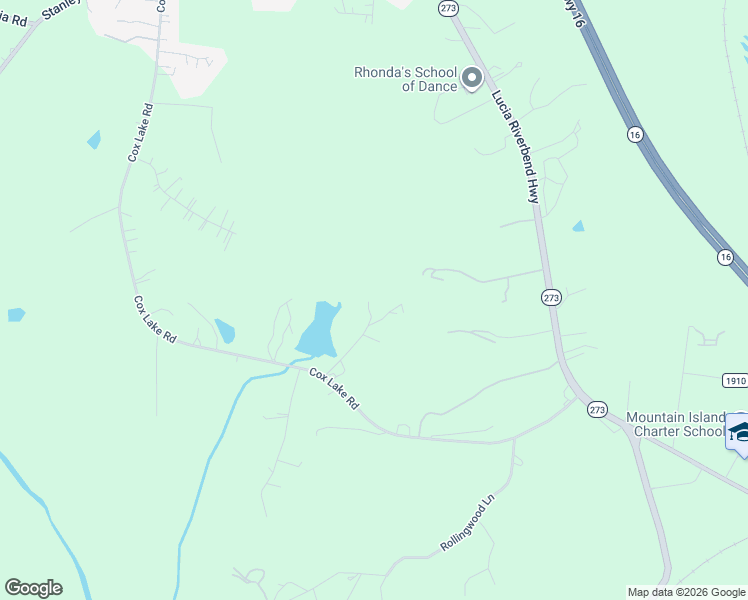 map of restaurants, bars, coffee shops, grocery stores, and more near 1045 Jones Hill Drive in Stanley