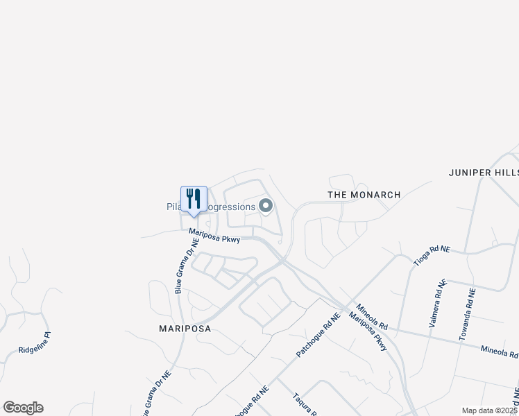 map of restaurants, bars, coffee shops, grocery stores, and more near 6304 Acadia Lane Northeast in Rio Rancho