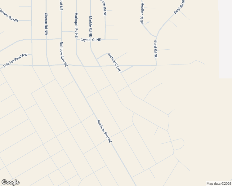 map of restaurants, bars, coffee shops, grocery stores, and more near Marble Road Northeast in Rio Rancho