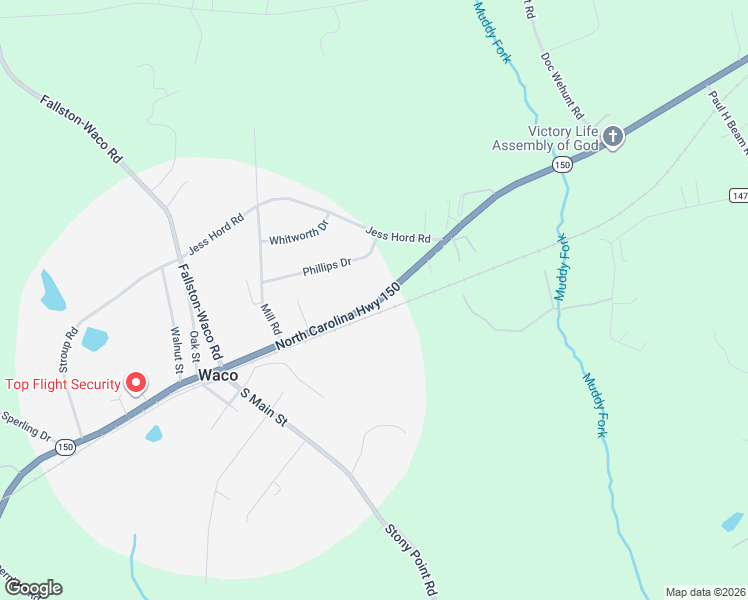 map of restaurants, bars, coffee shops, grocery stores, and more near 2347 Cherryville Road in Cherryville