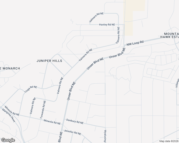 map of restaurants, bars, coffee shops, grocery stores, and more near Harlech Road Northeast in Rio Rancho