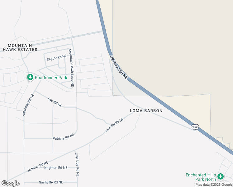 map of restaurants, bars, coffee shops, grocery stores, and more near Old Highway 44 in Rio Rancho