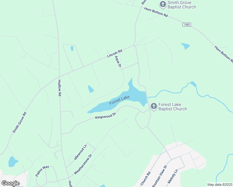 map of restaurants, bars, coffee shops, grocery stores, and more near 277 Aqua Drive in Forest City