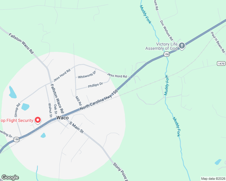 map of restaurants, bars, coffee shops, grocery stores, and more near 2347 Cherryville Road in Cherryville