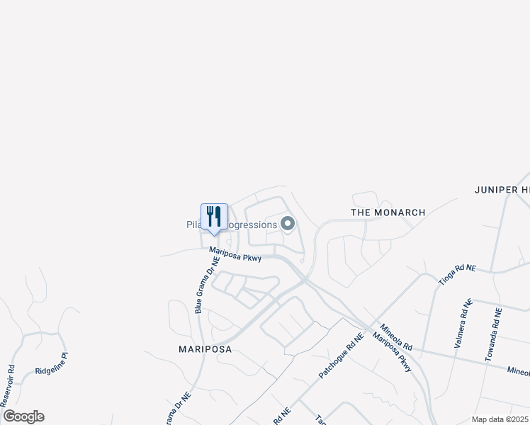 map of restaurants, bars, coffee shops, grocery stores, and more near 6304 Acadia Lane Northeast in Rio Rancho