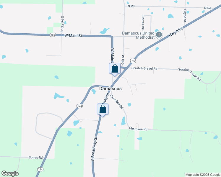 map of restaurants, bars, coffee shops, grocery stores, and more near in Damascus