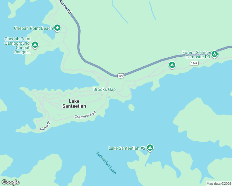 map of restaurants, bars, coffee shops, grocery stores, and more near 616-646 Thunderbird Mountain Road in Lake Santeetlah