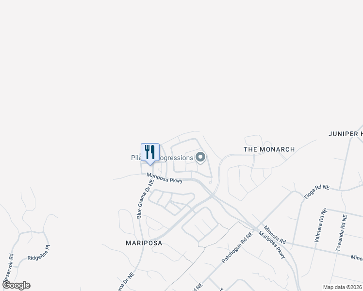 map of restaurants, bars, coffee shops, grocery stores, and more near 2819 Kings Canyon Loop Northeast in Rio Rancho