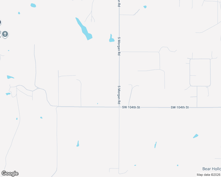 map of restaurants, bars, coffee shops, grocery stores, and more near 10117 South Morgan Road in Mustang