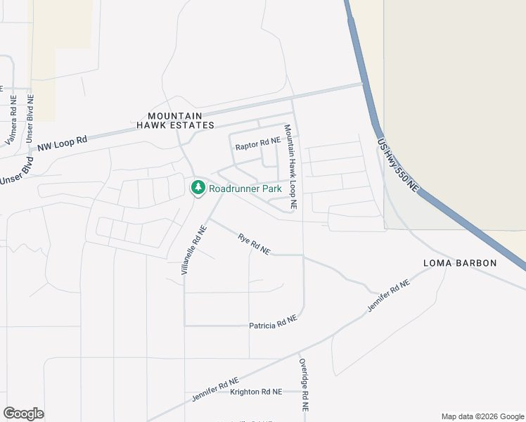 map of restaurants, bars, coffee shops, grocery stores, and more near Talisman Road Northeast in Rio Rancho