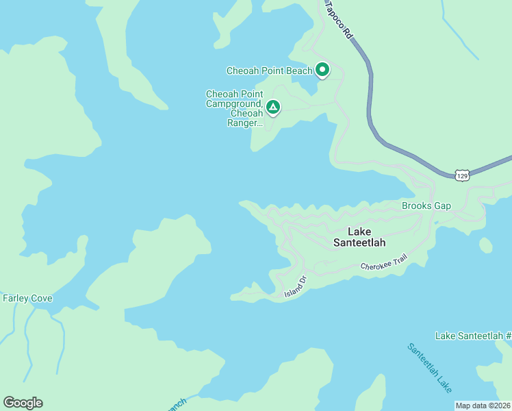 map of restaurants, bars, coffee shops, grocery stores, and more near 410 Santeetlah Point in Robbinsville