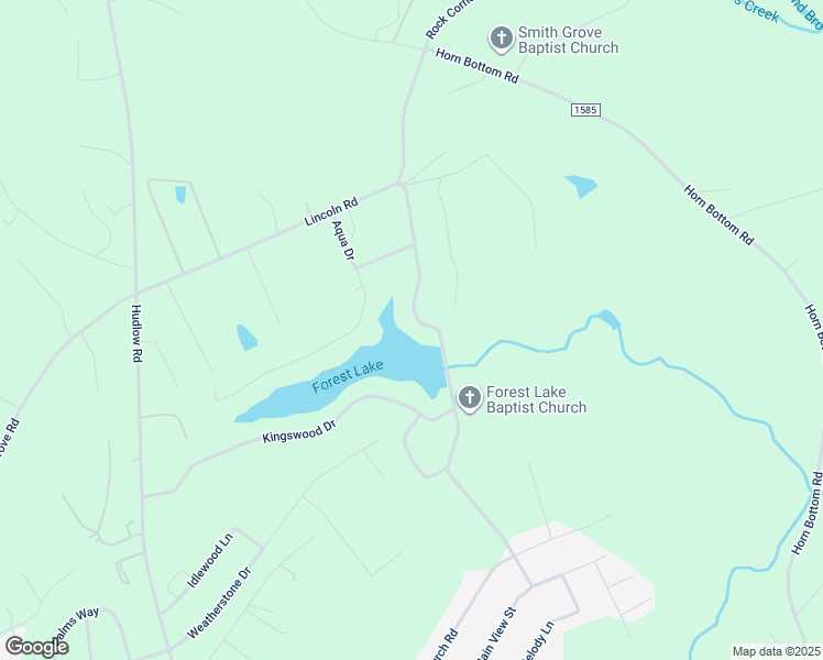 map of restaurants, bars, coffee shops, grocery stores, and more near 419 Forest Lake Road in Forest City