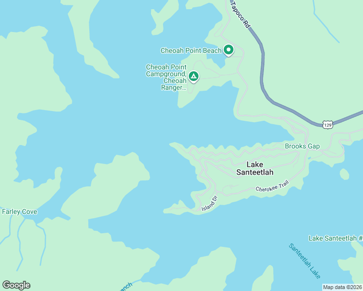 map of restaurants, bars, coffee shops, grocery stores, and more near 410 Santeetlah Point in Robbinsville