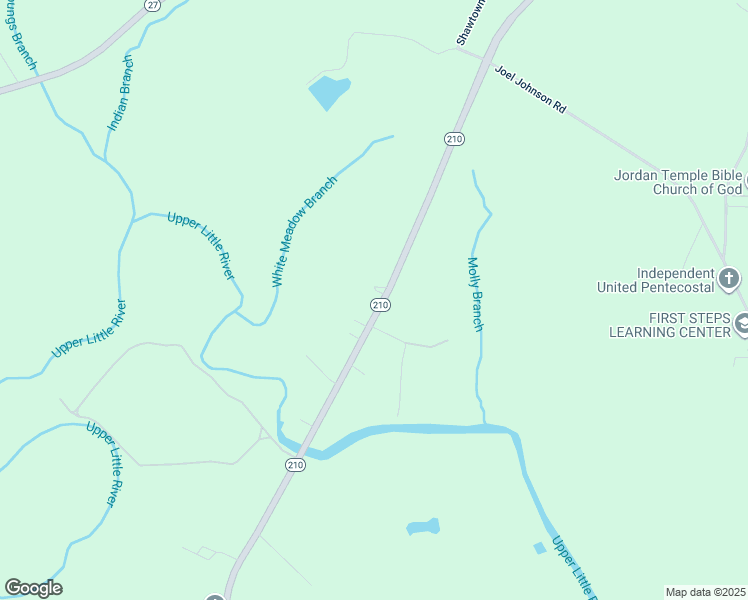 map of restaurants, bars, coffee shops, grocery stores, and more near 2708 North Carolina 210 in Lillington