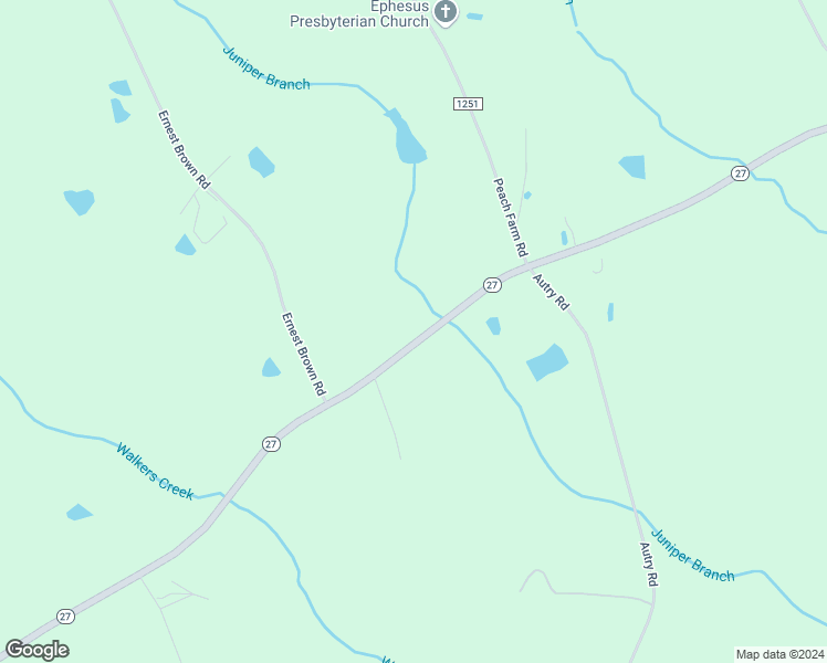 map of restaurants, bars, coffee shops, grocery stores, and more near 5278 North Carolina 27 in Lillington