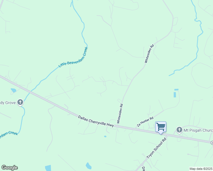 map of restaurants, bars, coffee shops, grocery stores, and more near 149 Rayfield Road in Bessemer City