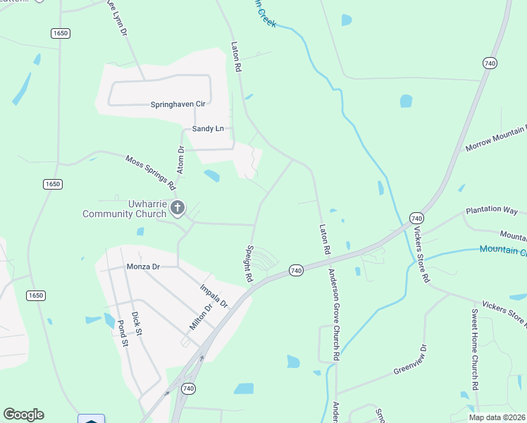 map of restaurants, bars, coffee shops, grocery stores, and more near 932 Speight Road in Albemarle