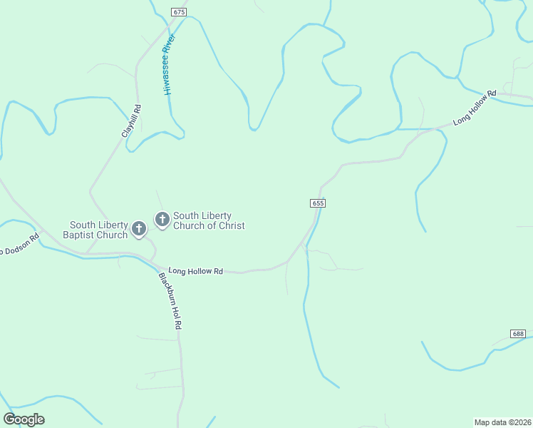 map of restaurants, bars, coffee shops, grocery stores, and more near 629 County Road 655 in Athens