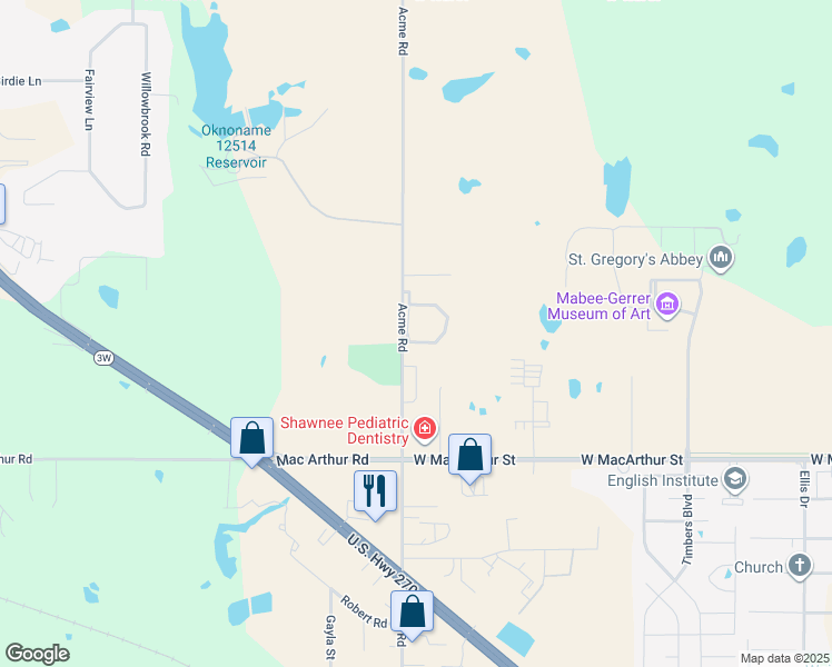 map of restaurants, bars, coffee shops, grocery stores, and more near 3119 Pierre Taron Road in Shawnee