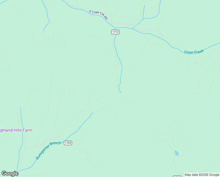 map of restaurants, bars, coffee shops, grocery stores, and more near State Road 1712 in Sylva