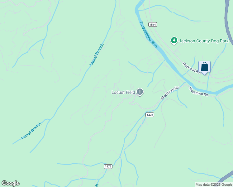 map of restaurants, bars, coffee shops, grocery stores, and more near 167 Eagles Ridge Road in Sylva