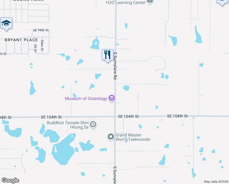 map of restaurants, bars, coffee shops, grocery stores, and more near 10207 South Sunnylane Road in Oklahoma City