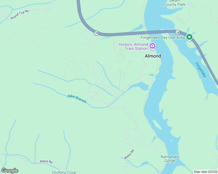 map of restaurants, bars, coffee shops, grocery stores, and more near in Almond