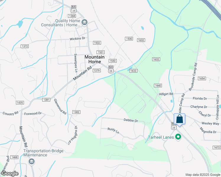 map of restaurants, bars, coffee shops, grocery stores, and more near 200 Heritage Circle in Hendersonville