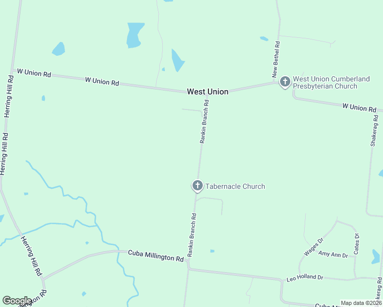 map of restaurants, bars, coffee shops, grocery stores, and more near 8743 Rankin Branch Road in Millington