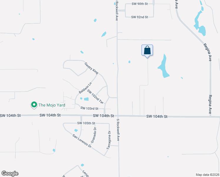 map of restaurants, bars, coffee shops, grocery stores, and more near 10115-10287 South Rockwell Avenue in Oklahoma City