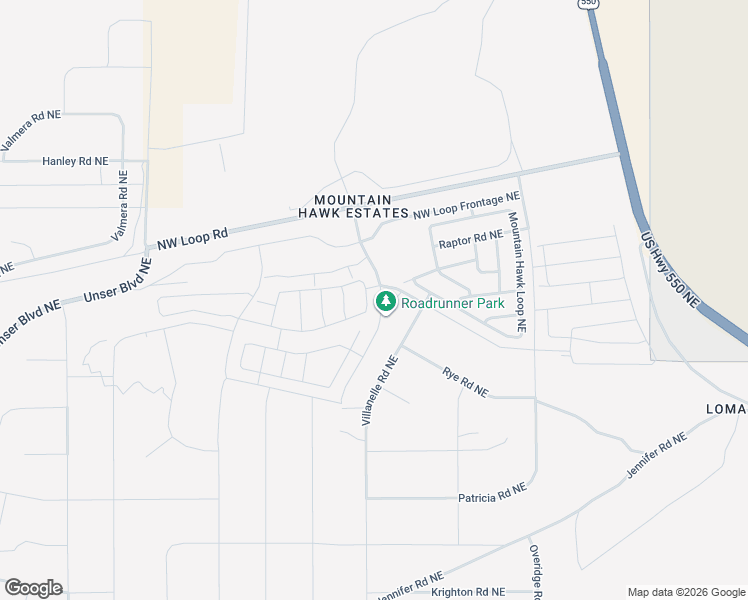 map of restaurants, bars, coffee shops, grocery stores, and more near 4437 Golden Eagle Loop Northeast in Rio Rancho