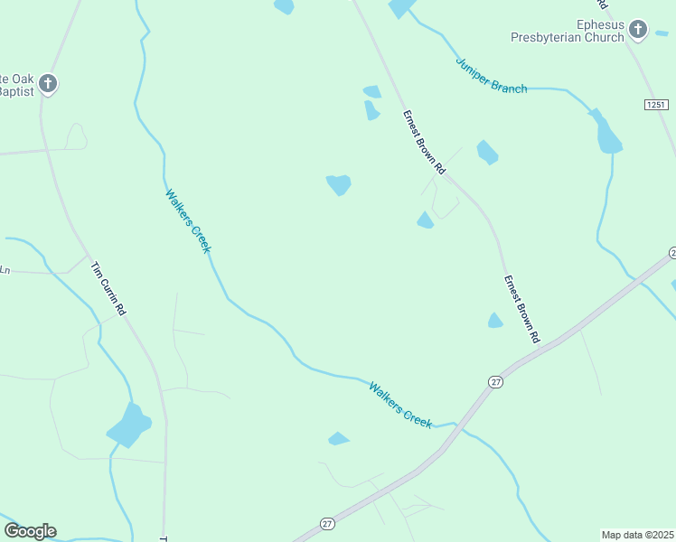 map of restaurants, bars, coffee shops, grocery stores, and more near 597 Ernest Brown Road in Lillington