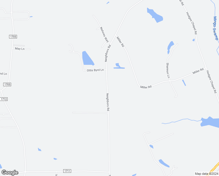 map of restaurants, bars, coffee shops, grocery stores, and more near 1356 Neighbors Road in Dunn