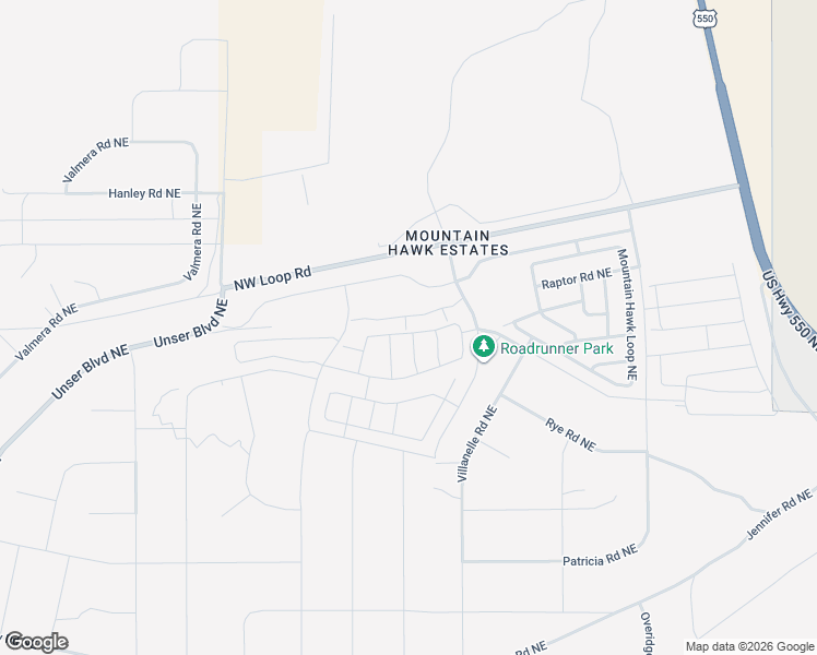 map of restaurants, bars, coffee shops, grocery stores, and more near 4517 Golden Eagle Loop Northeast in Rio Rancho