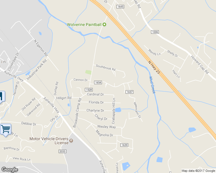 map of restaurants, bars, coffee shops, grocery stores, and more near 27 Poplar Court in Hendersonville