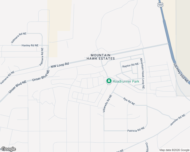 map of restaurants, bars, coffee shops, grocery stores, and more near 4517 Golden Eagle Loop Northeast in Rio Rancho