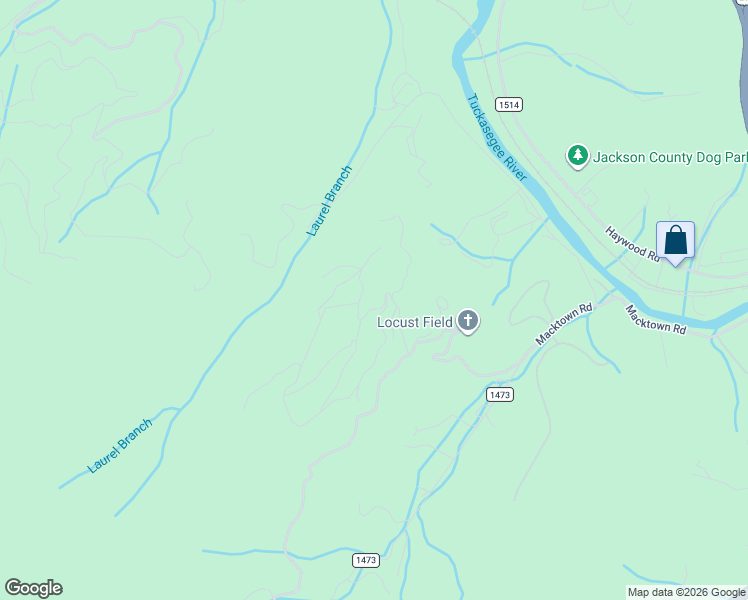 map of restaurants, bars, coffee shops, grocery stores, and more near 28B Eagles Ridge Road in Sylva