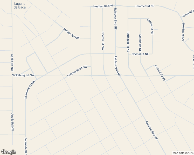 map of restaurants, bars, coffee shops, grocery stores, and more near Oberon Road Northwest in Rio Rancho