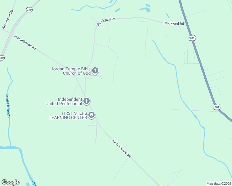 map of restaurants, bars, coffee shops, grocery stores, and more near 509 Ray Byrd Road in Lillington