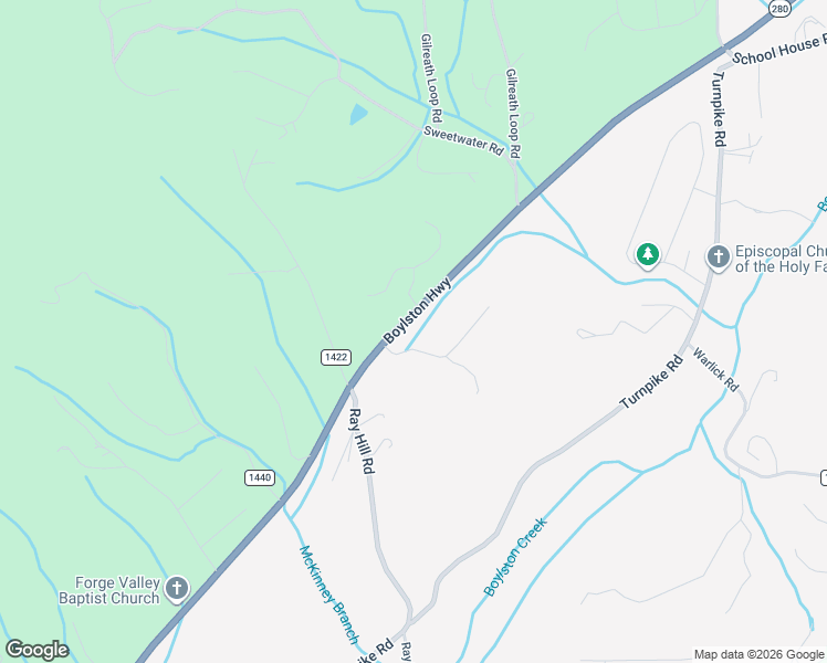 map of restaurants, bars, coffee shops, grocery stores, and more near 61 Rolling Hills Road in Mills River