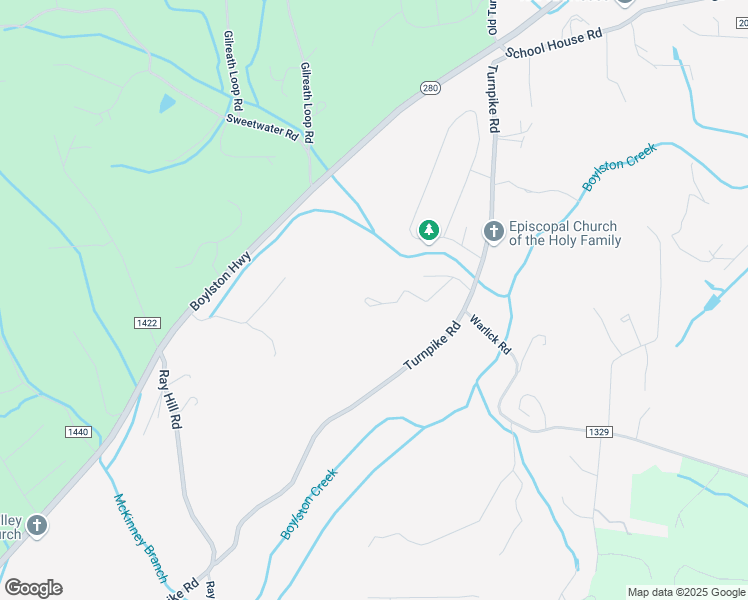 map of restaurants, bars, coffee shops, grocery stores, and more near 282 Wilderness Drive in Horse Shoe