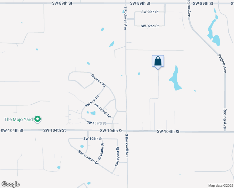 map of restaurants, bars, coffee shops, grocery stores, and more near 9903-10113 South Rockwell Avenue in Oklahoma City