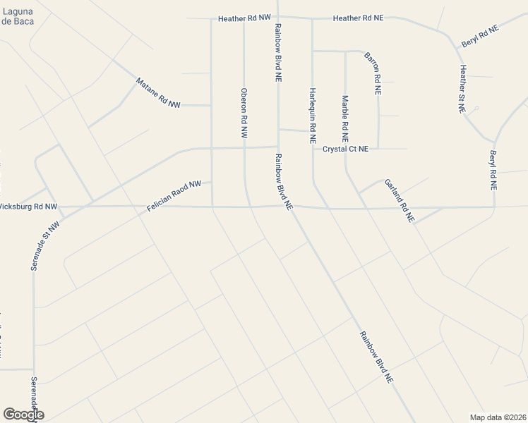 map of restaurants, bars, coffee shops, grocery stores, and more near Oberon Road Northwest in Rio Rancho