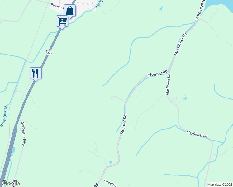 map of restaurants, bars, coffee shops, grocery stores, and more near 749 Split Rail Way in Sale Creek