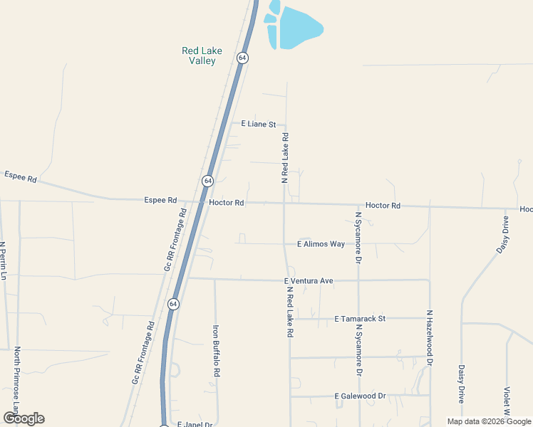 map of restaurants, bars, coffee shops, grocery stores, and more near 925 Hoctor Road in Williams