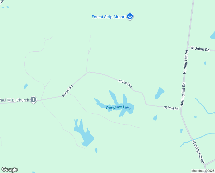 map of restaurants, bars, coffee shops, grocery stores, and more near 2060 Saint Paul Road in Millington