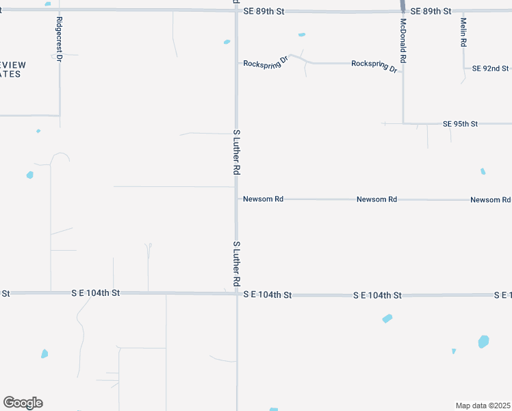 map of restaurants, bars, coffee shops, grocery stores, and more near 10000 South Luther Road in Oklahoma City