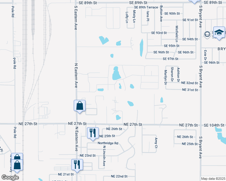 map of restaurants, bars, coffee shops, grocery stores, and more near 3401 Huron Cir in Oklahoma City